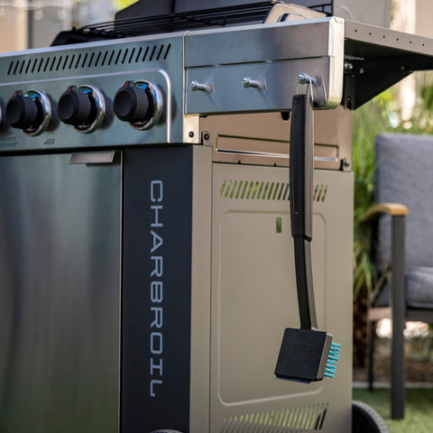 Charbroil hanging hook enables ready storage after grilling