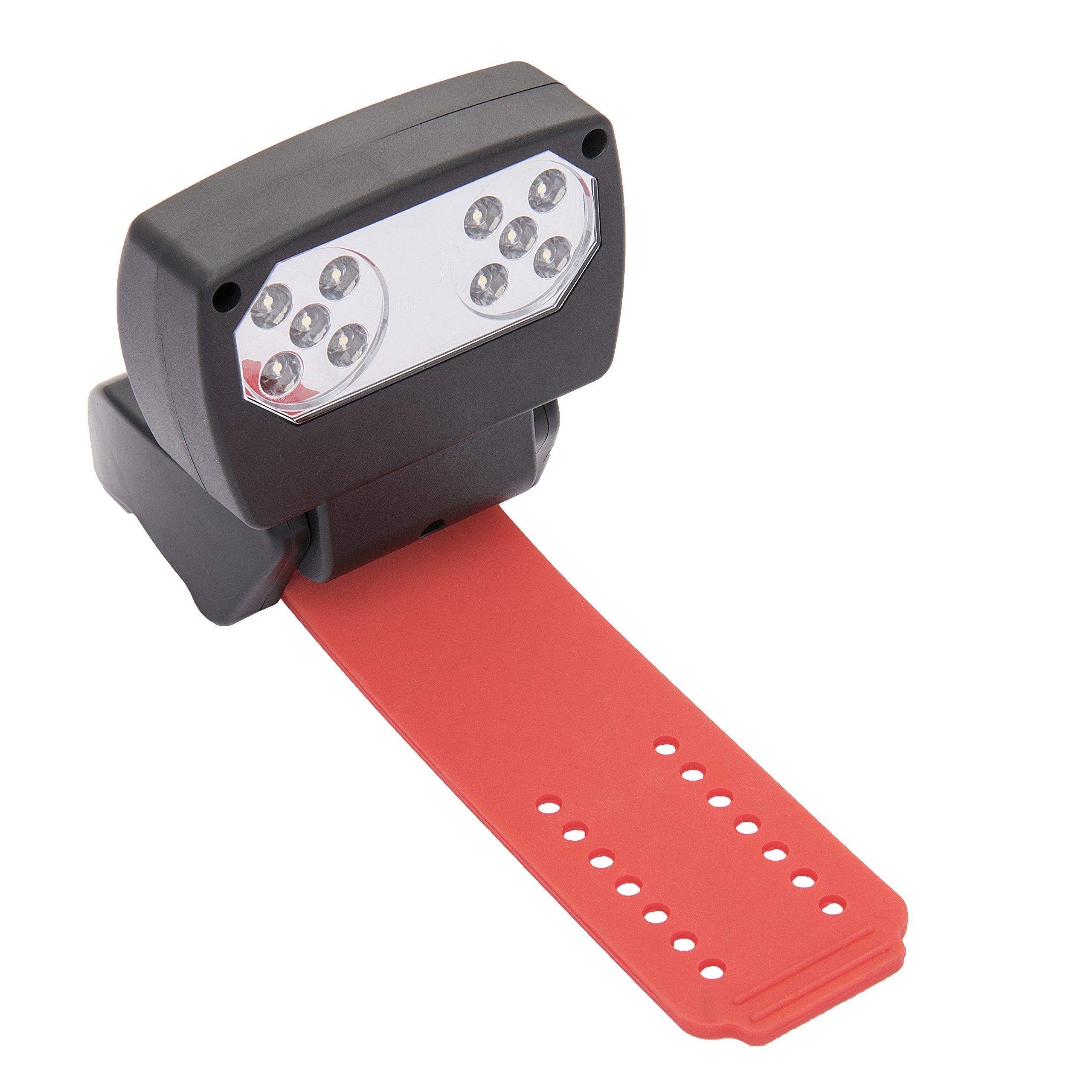 Charbroil LED Grill Handle Light attached to side shelf provides direct illumination.