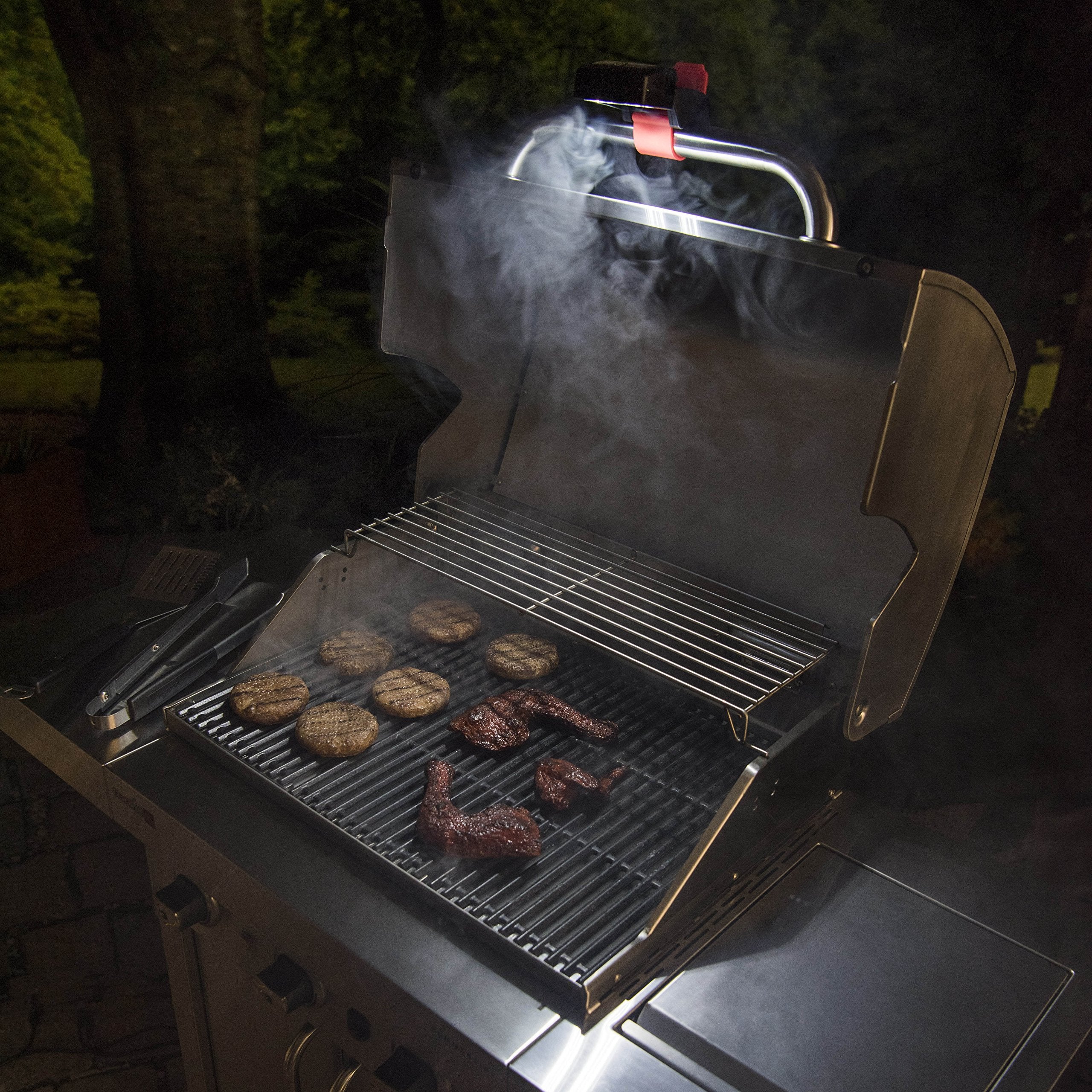 Charbroil LED Grill Handle Light accessible battery compartment for replacement.