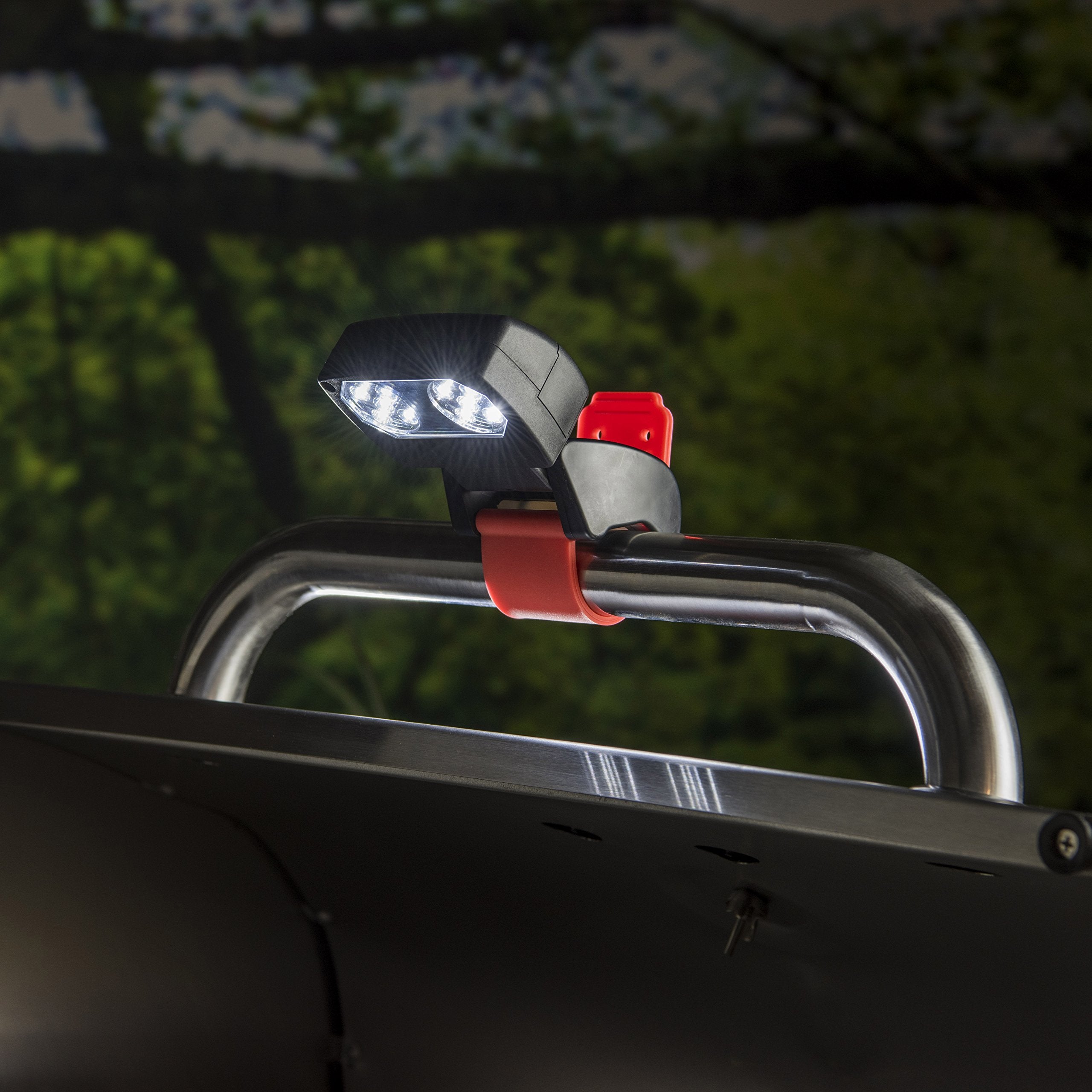 Charbroil LED Grill Handle Light easy to wipe clean with plastic and silicone surfaces.