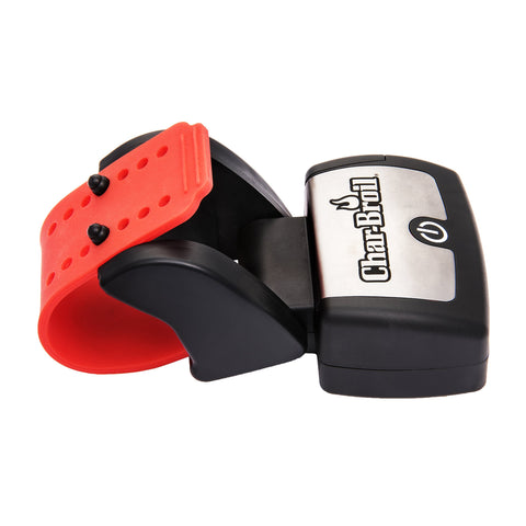 Charbroil LED Grill Handle Light magnetic attachment for metal surfaces.
