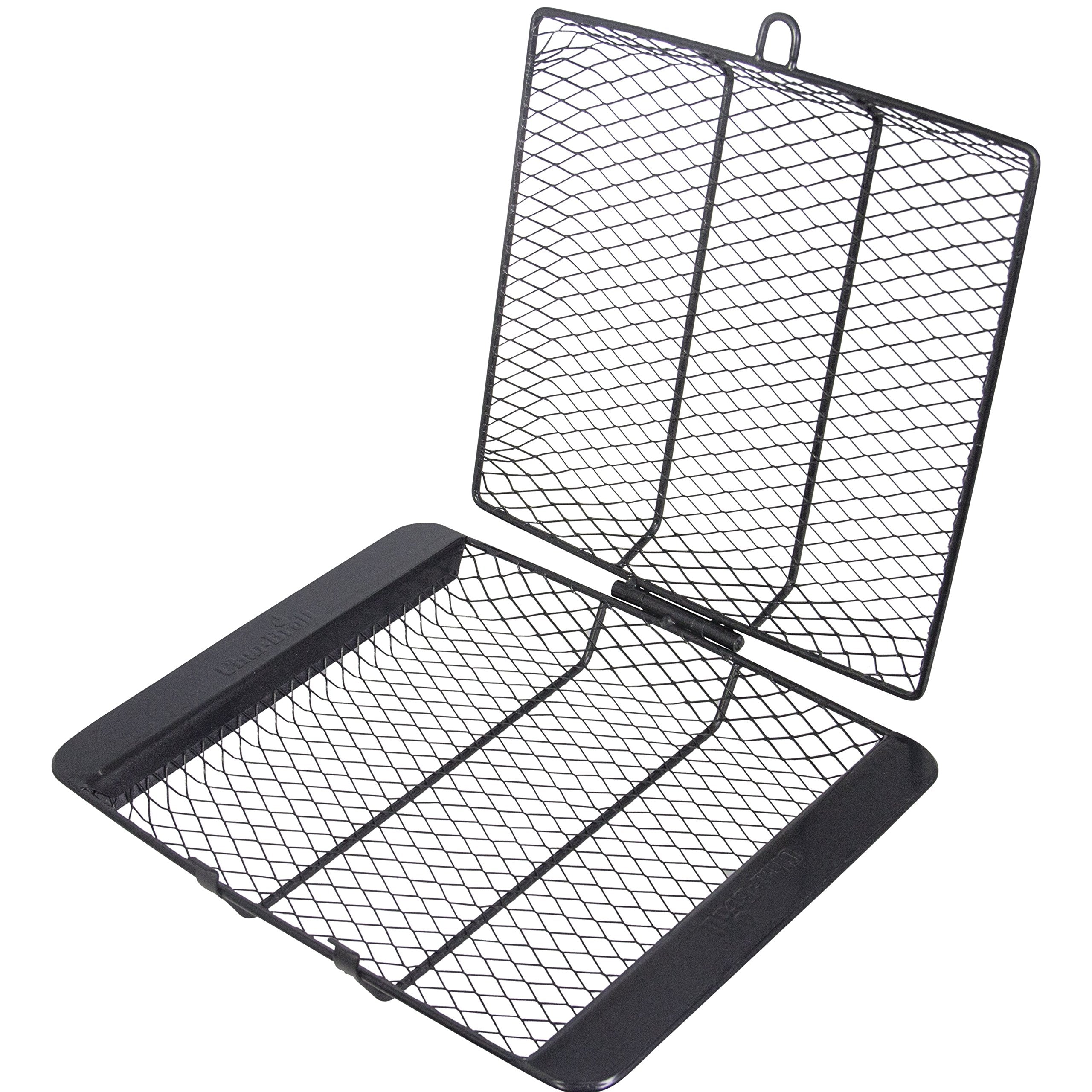 Char-Broil Non-Stick Grill Basket with locking lid securely grilling vegetables