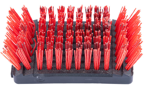 Charbroil SAFER grit-infused bristles deliver strong cleaning without metal