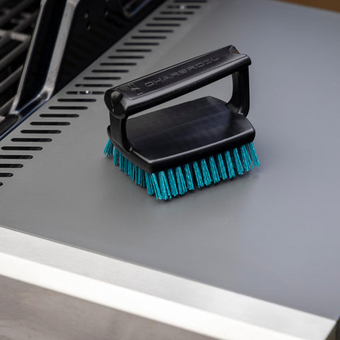 Charbroil Cool-Clean technology lets you clean while grates stay cooler.