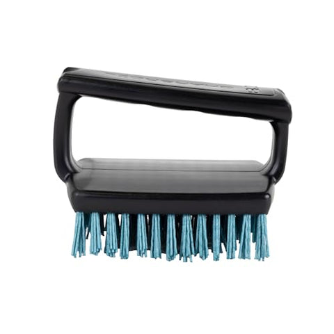 Charbroil Safer Handheld Brush with durable bristles for thorough grit cleaning without metal.