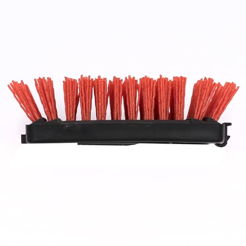 Charbroil SAFER nylon bristles closeup highlighting 5x-thick bristles for visibility