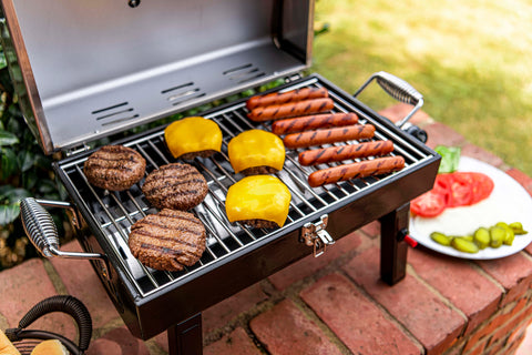 Charbroil durable steel construction with high-temperature finish resists the elements.