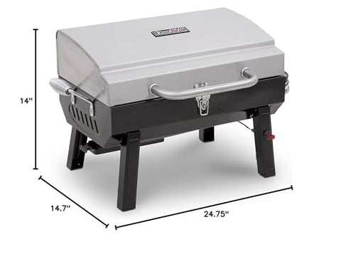 Charbroil portable grilling ideal for tailgates, camping, and beach trips.