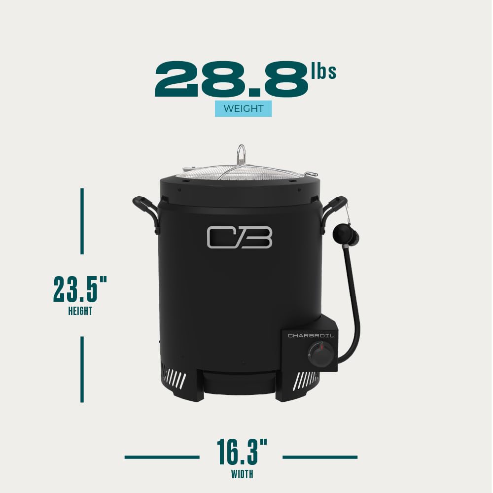 Charbroil The Big Easy easy cleanup enhances outdoor cooking sessions