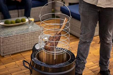 Charbroil The Big Easy front grease tray for simple cleanup and juices capture