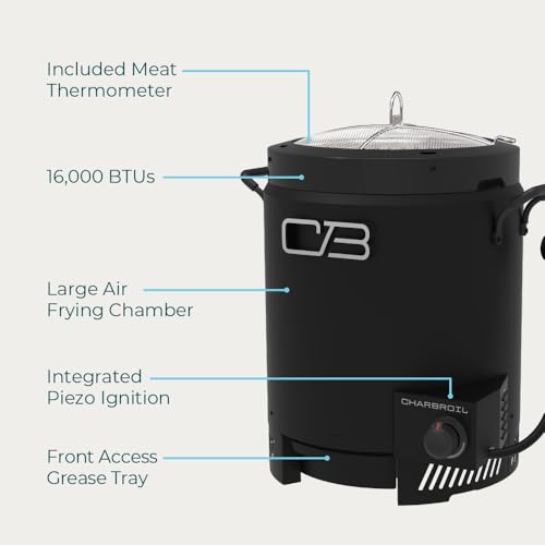 Charbroil The Big Easy handles enable easy lifting and portable outdoor use