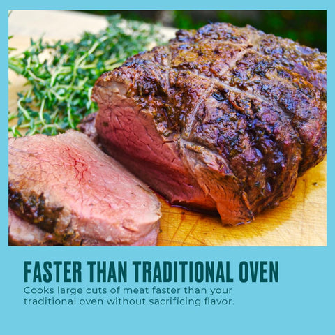 Charbroil The Big Easy versatility for turkey, roasts, and pork shoulder
