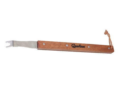 CharGon BBQ stainless steel tool overview showing durable design for round rod grills