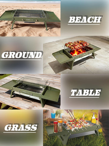 Charmline grill built with thickened steel for durability outdoors