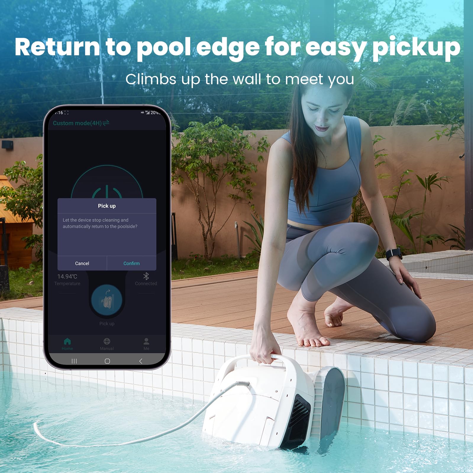 Chasing Hydro 4 app control lets you schedule cleaning remotely.