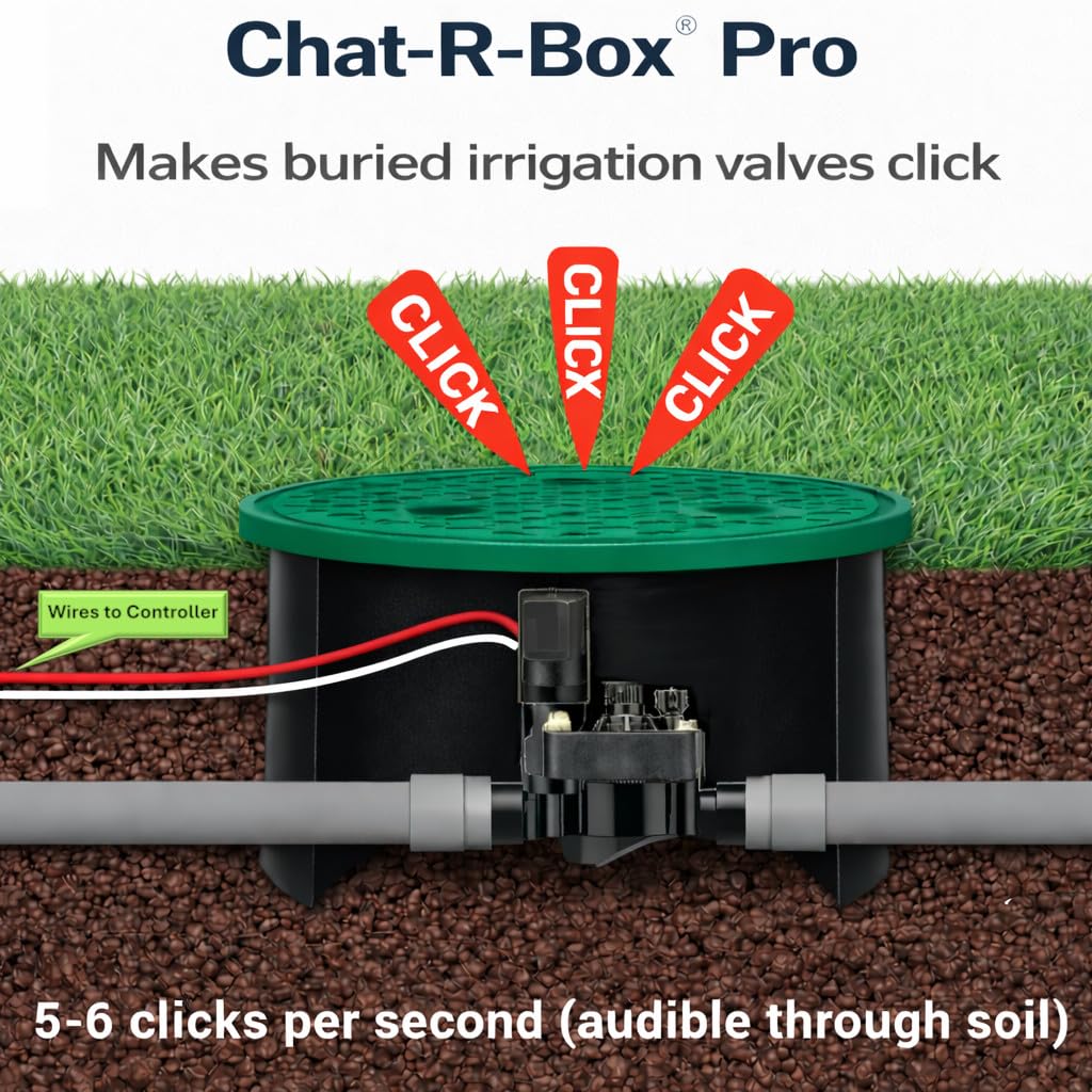 Chat-R-Box PRO listening for click shows audible signals guiding valve detection.