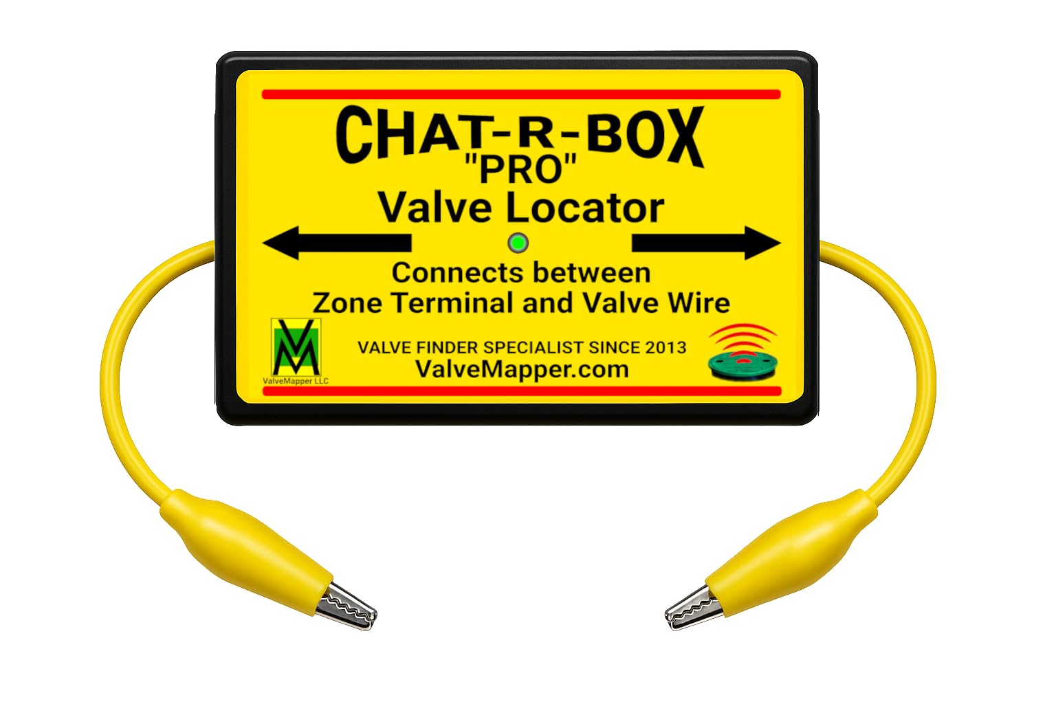 Chat-R-Box PRO valve locator setup demonstrates quick wiring for fast valve localization.
