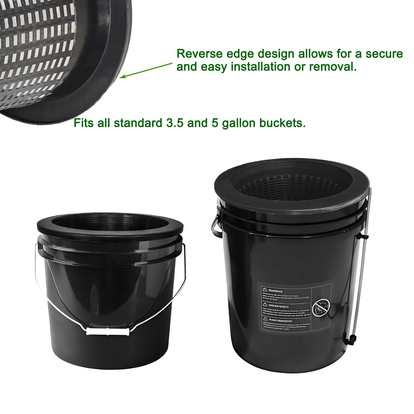 CHTASO 5-gallon bucket lid shown for DWC hydroponics compatibility
