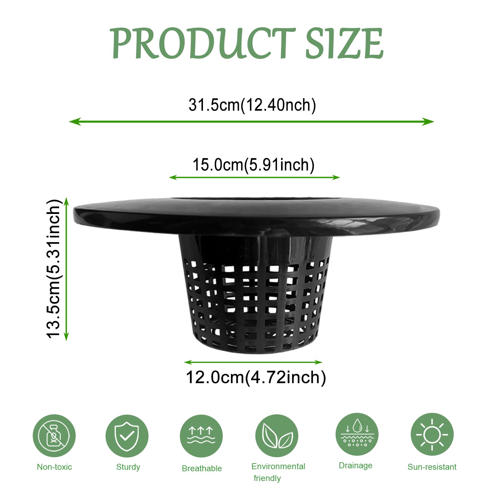 CHTASO 6in lid in a dwc setup supports stable root exposure