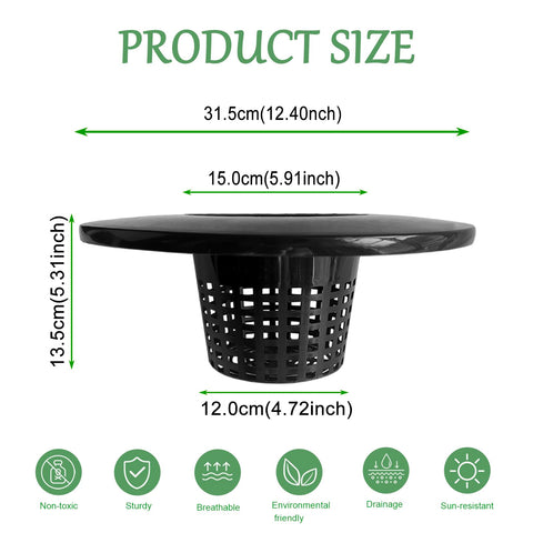 CHTASO 6in lid in a dwc setup supports stable root exposure