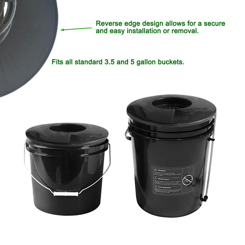 CHTASO opaque black lid blocks light to prevent algae growth