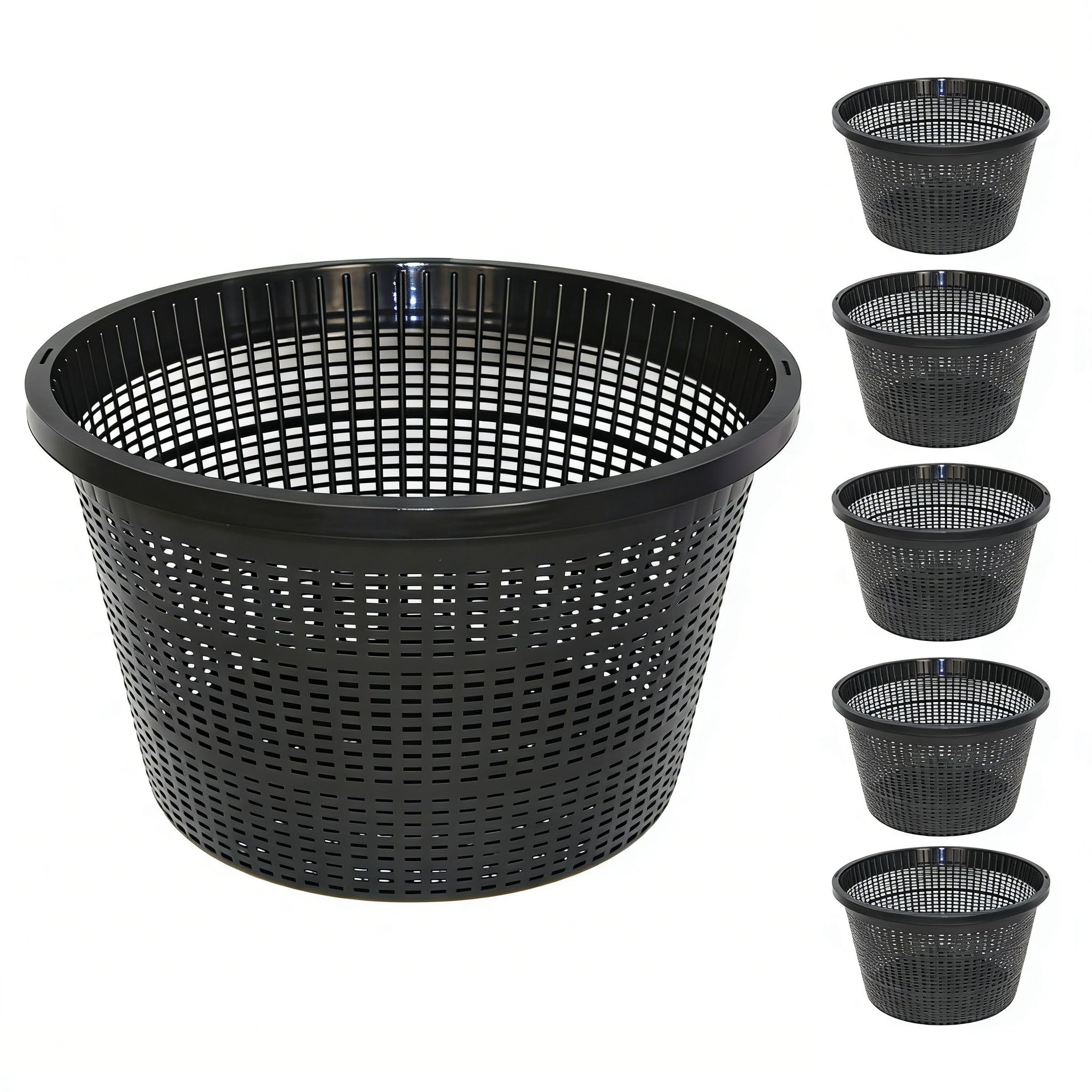 CHTASO 8.5-inch aquatic plant basket top view for clean planting
