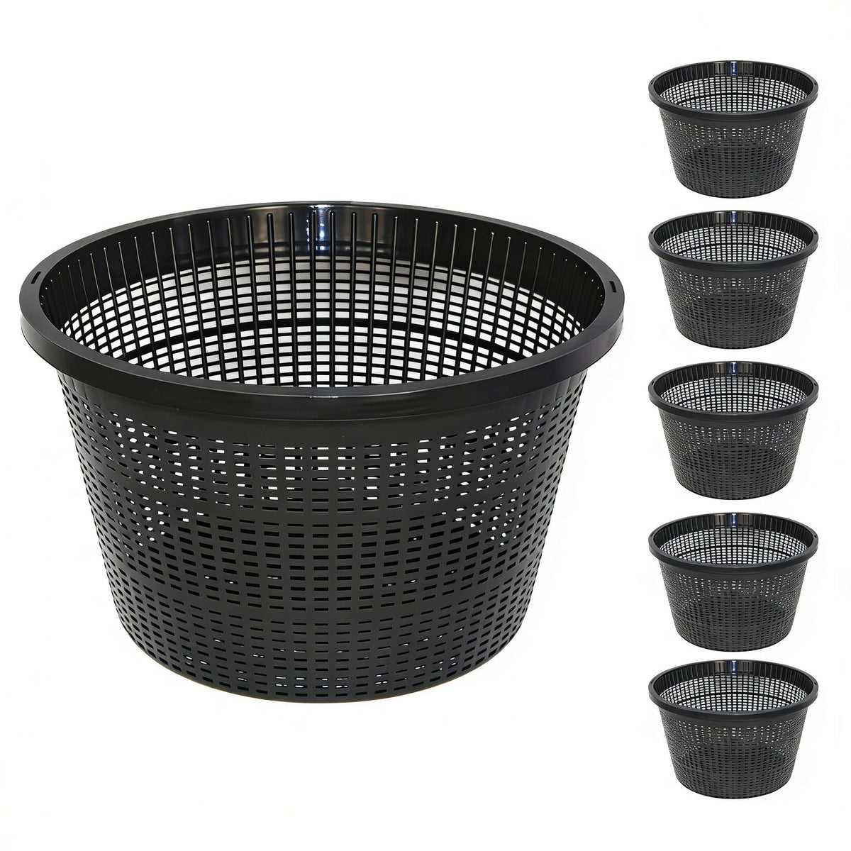 CHTASO 8.5-inch aquatic plant basket top view for clean planting