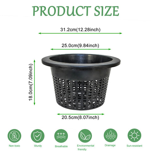 CHTASO mesh pots suitable for tomatoes, lettuce, herbs in hydroponics