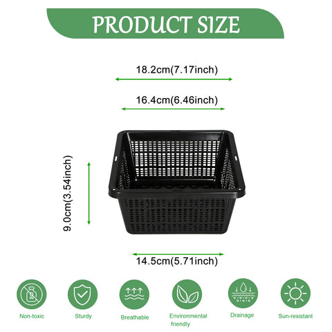 CHTASO pond plant pot mesh design keeps soil contained with water flow for roots