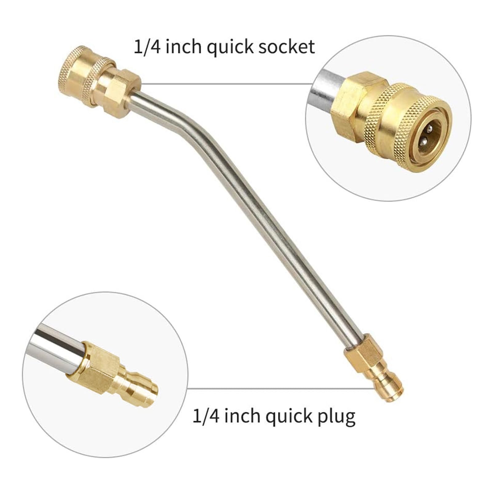 CHAVOR 1/4-inch quick-connect ensures fast, tool-free attachment.