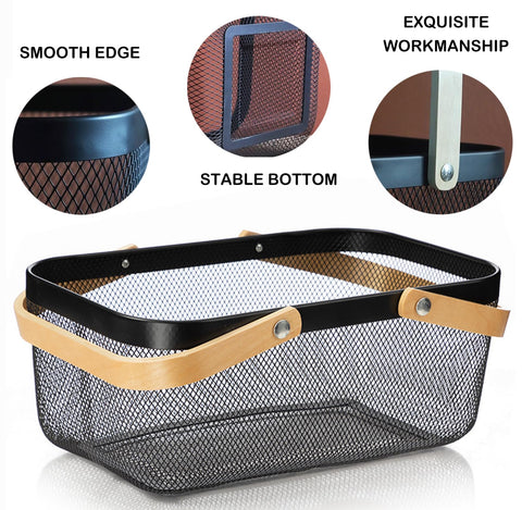 Cheardia durable steel mesh garden basket designed for frequent use.