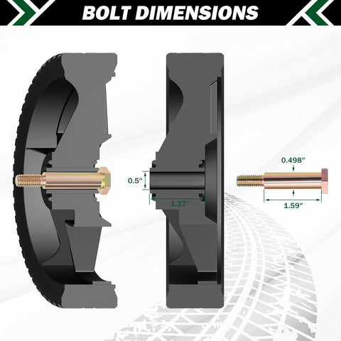 CheeMuii 8-inch diameter wheel with 1-3/4 width for wide support