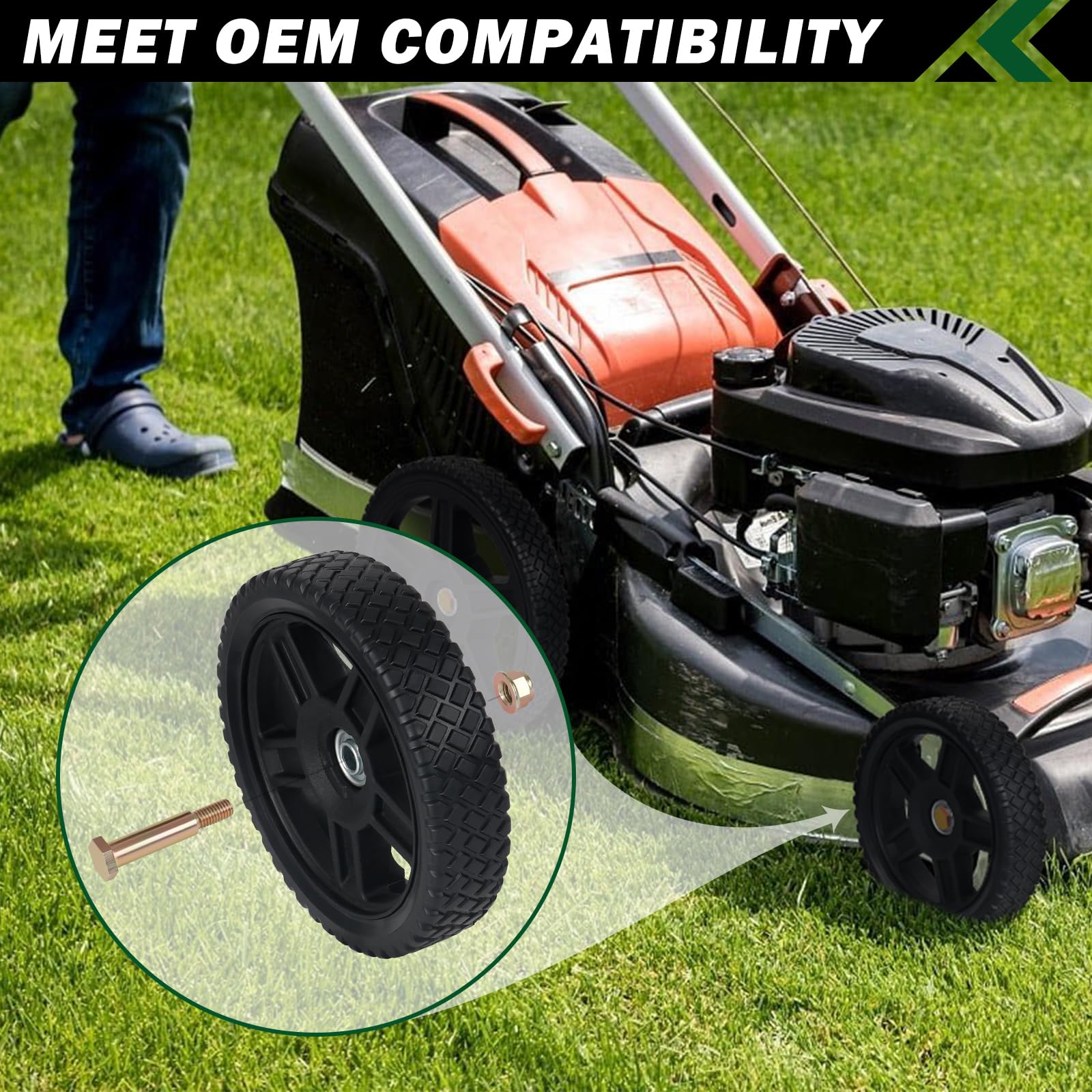CheeMuii versatile wheel suitable for mowers, trailers, carts and generators