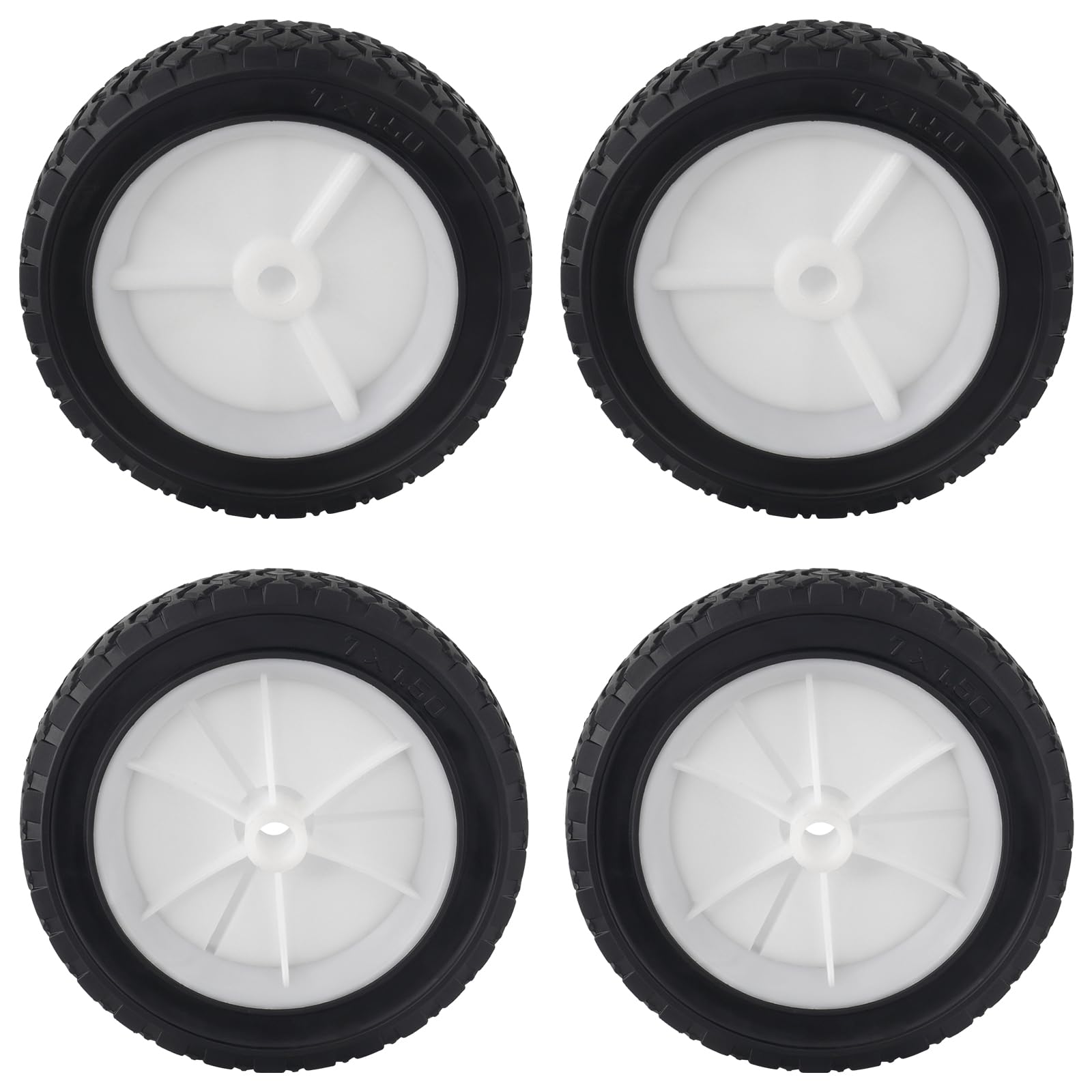 CheeMuii 7-inch lawn mower wheel front view; durable replacement for smooth mowing.