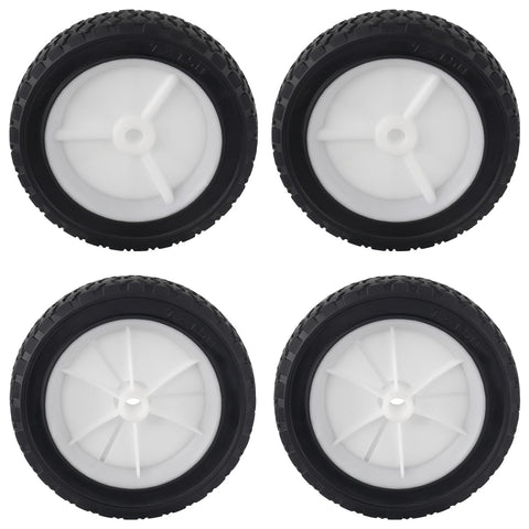 CheeMuii 7-inch lawn mower wheel front view; durable replacement for smooth mowing.