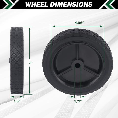CheeMuii 7-inch wheel diameter emphasis for versatile mower compatibility