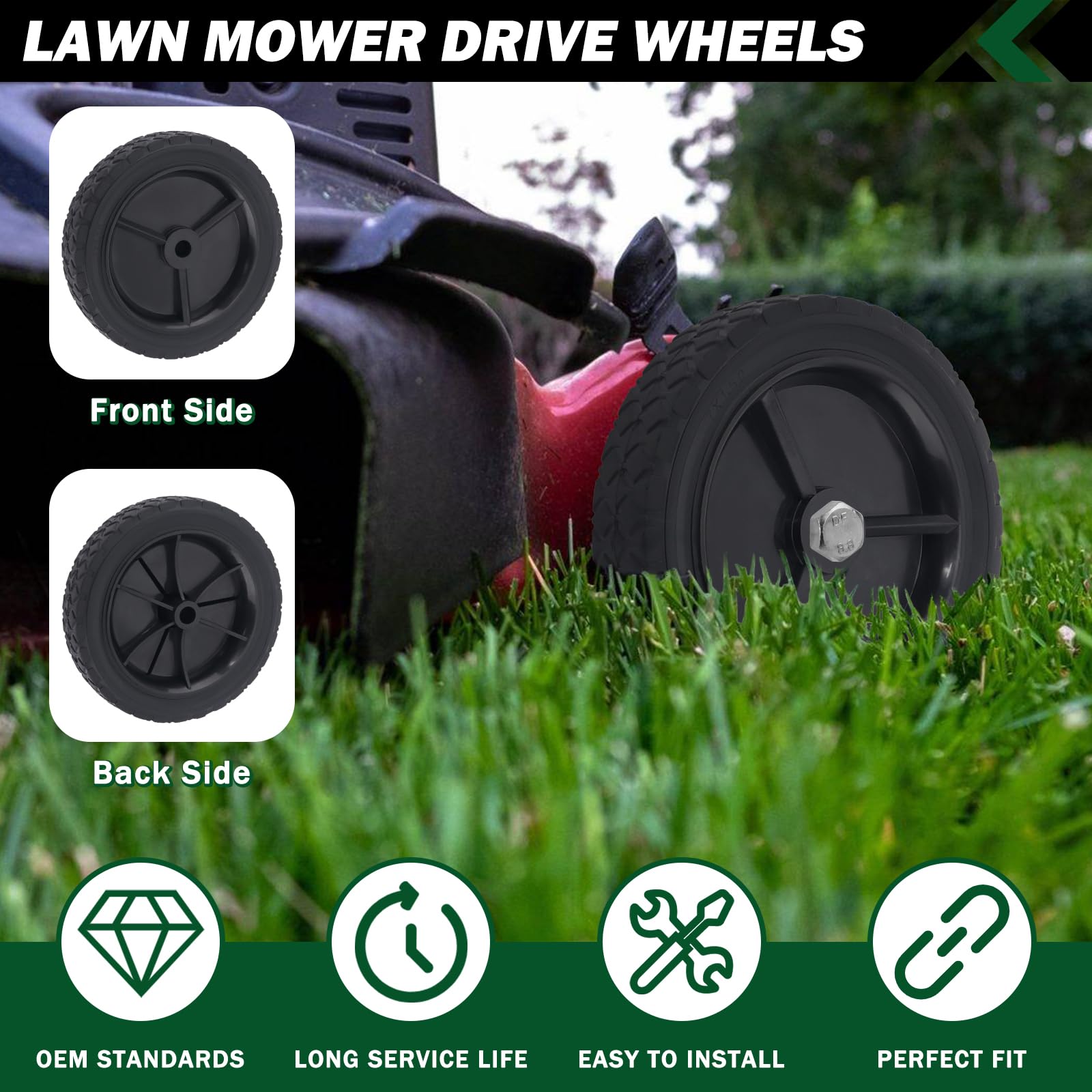 CheeMuii wheel tread detail highlights anti-slip pattern for better traction