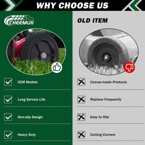 CheeMuii wheel width and 1-1/2 inch profile support stable rolling
