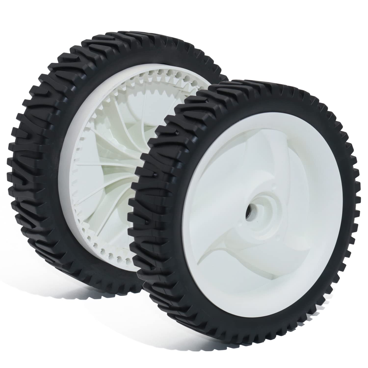 CheeMuii 8in front wheel pair for smooth mowing and easy replacement