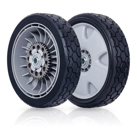 CheeMuii 9-inch rear wheels kit for Honda HRX217 improves mower traction.