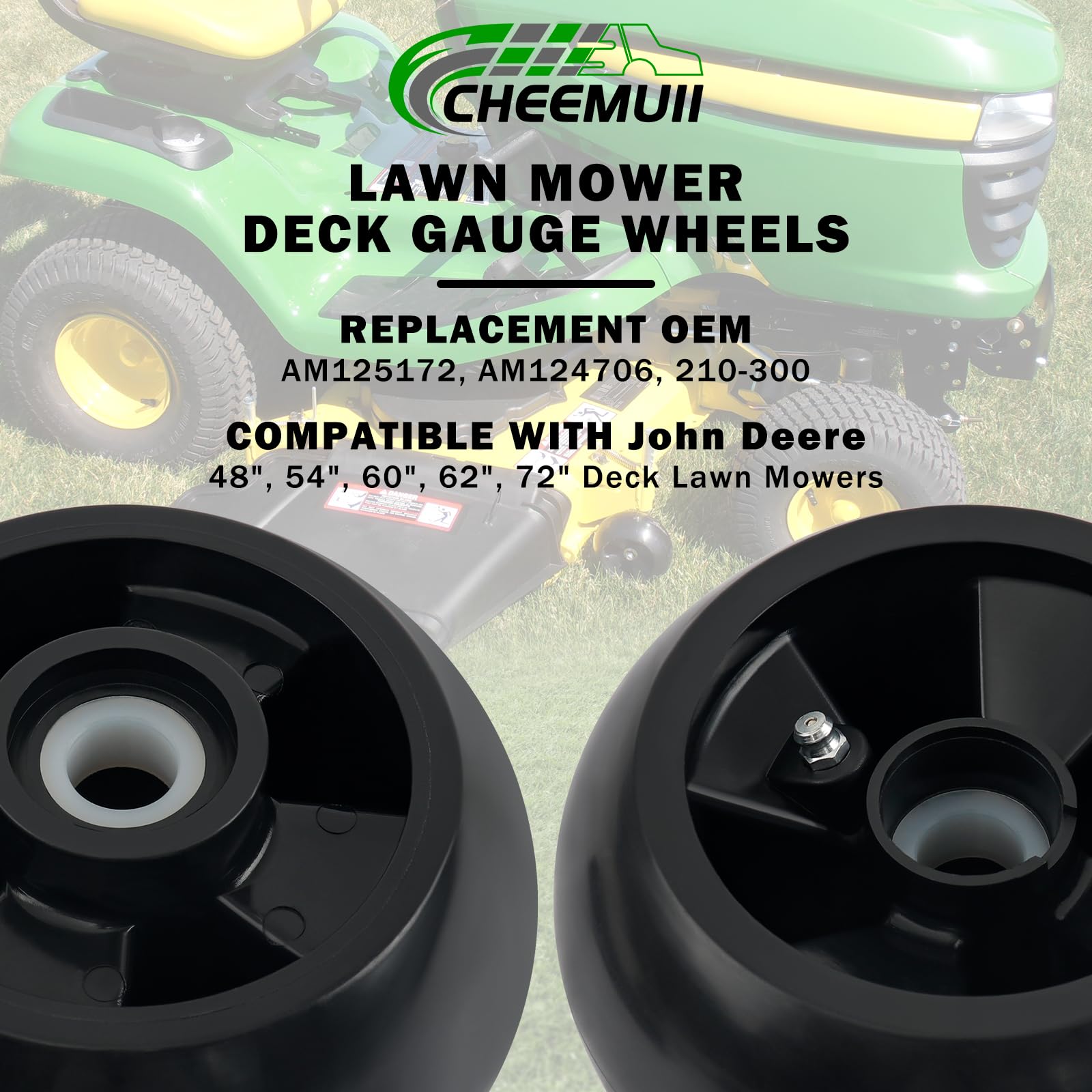Compatible with John Deere decks demonstrates broad applicability