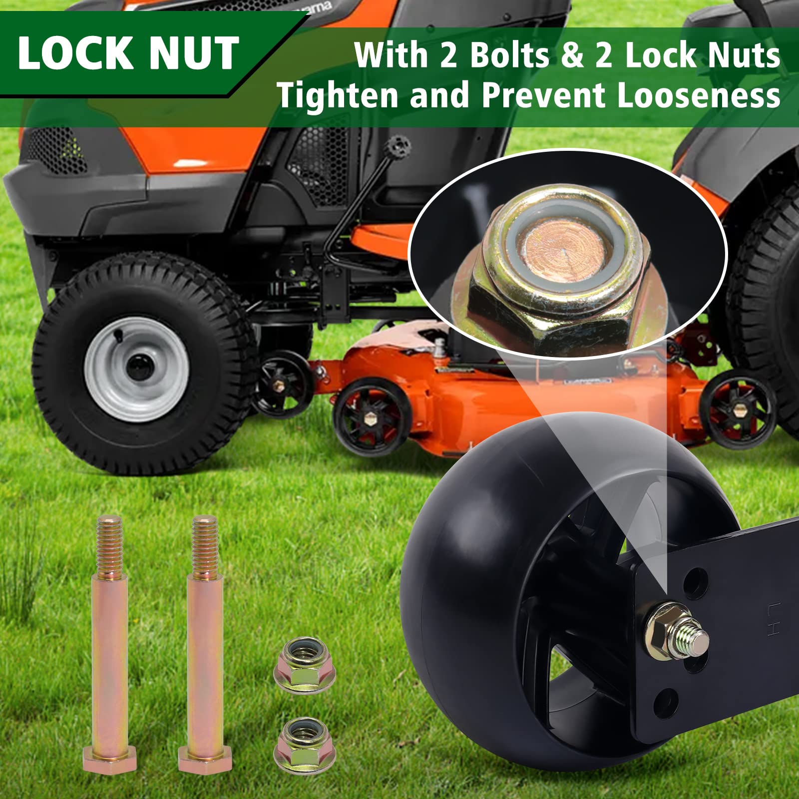 CheeMuii deck gauge wheels kit side view highlighting mounting compatibility