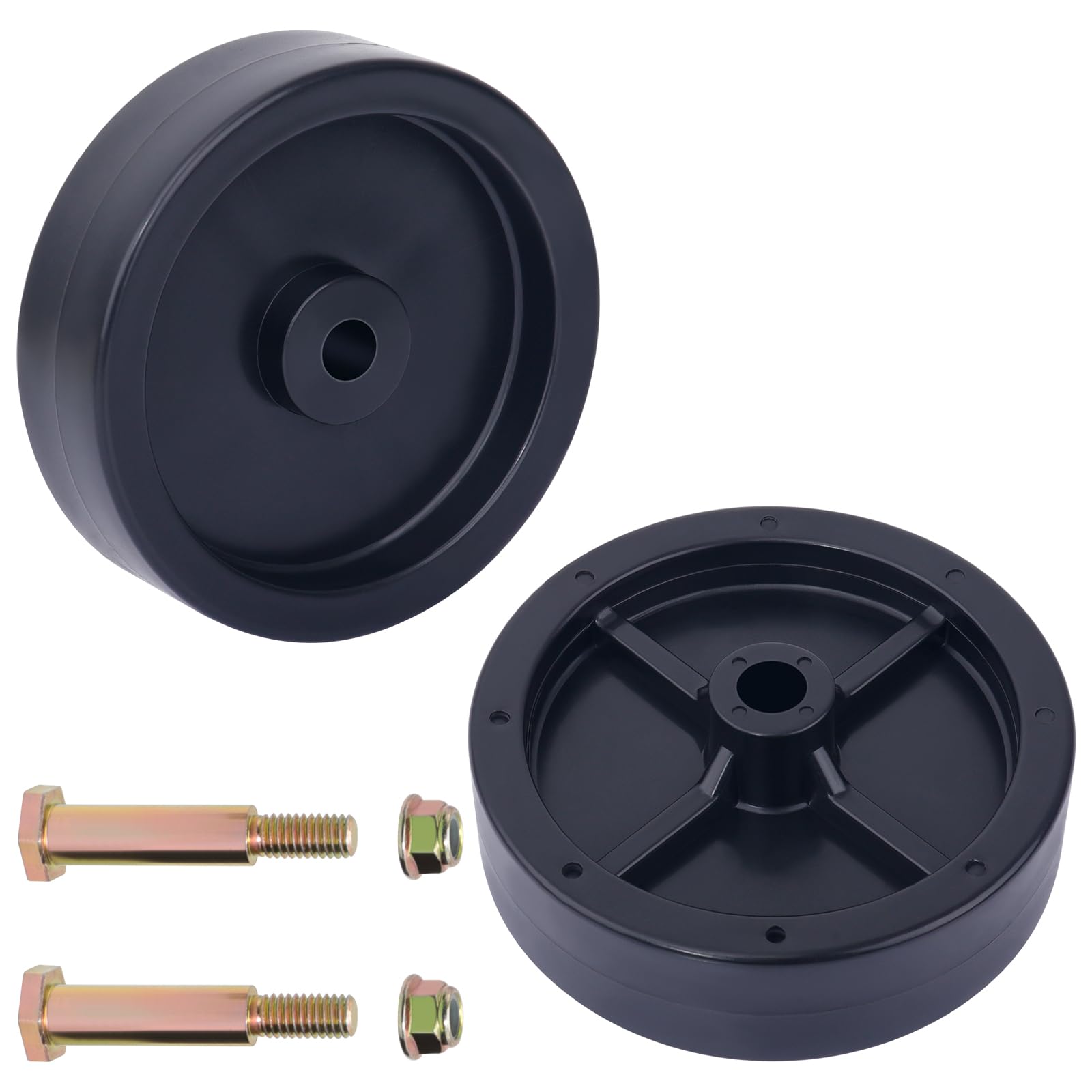 CheeMuii deck wheels 2-pack ready for replacement for smooth mowing.
