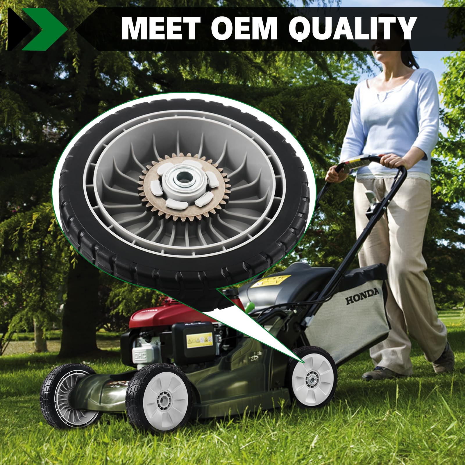 CheeMuii wheels restore mowing performance with minimal downtime.