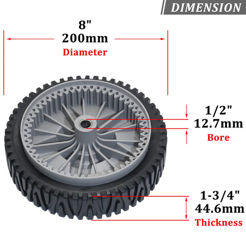 CheeMuii Husqvarna replacement 5521 CHV front drive wheel for stability