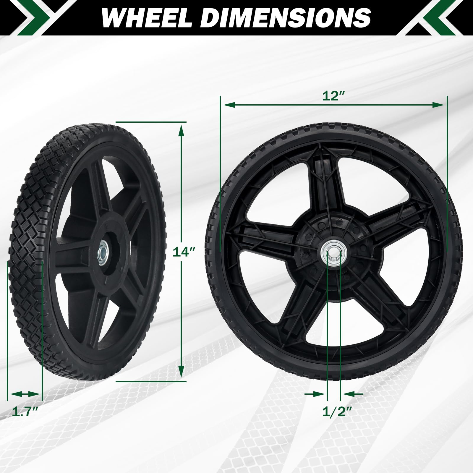 CheeMuii anti-slip tread improves traction during mowing
