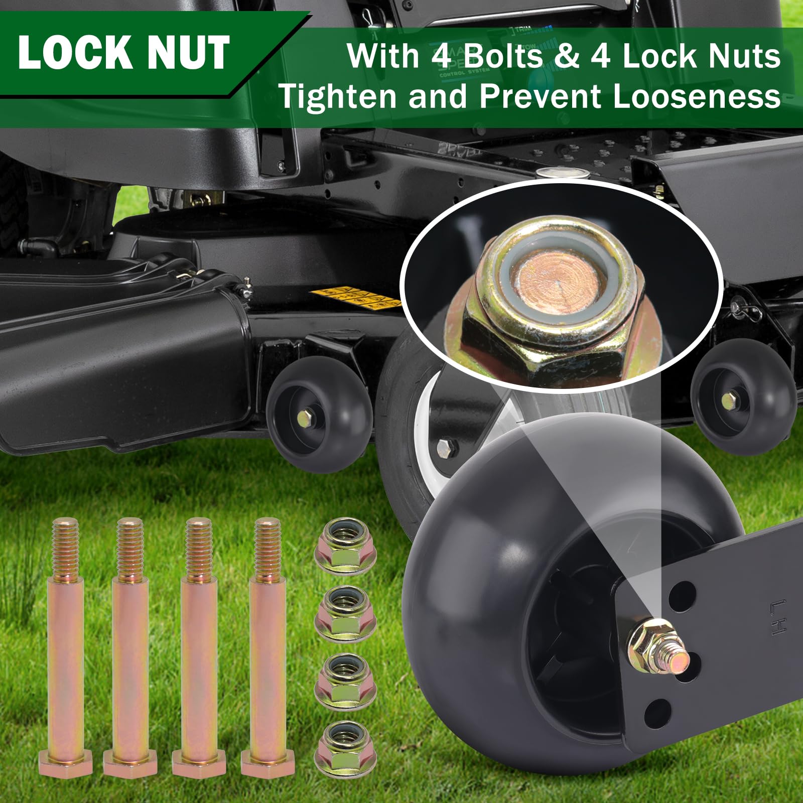 CheeMuii polypropylene wheel close-up showing durable, wear-resistant construction.