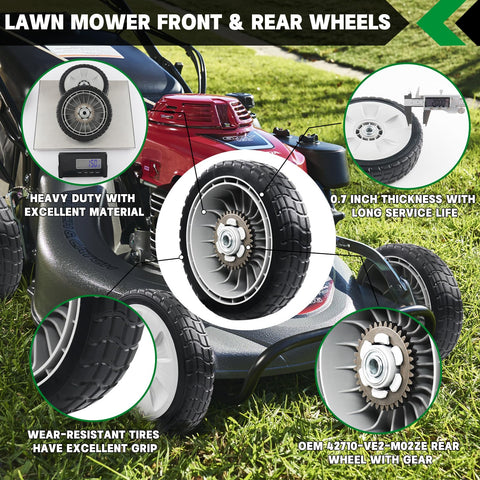 CheeMuii rear wheel with metal gears delivers traction.