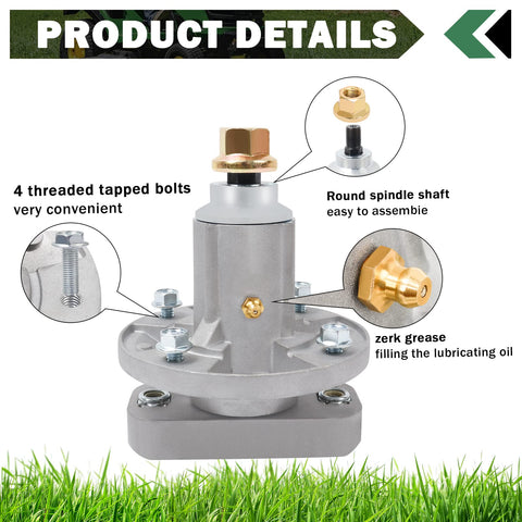 CheeMuii spindle grease zerks paired for easy lubrication during maintenance