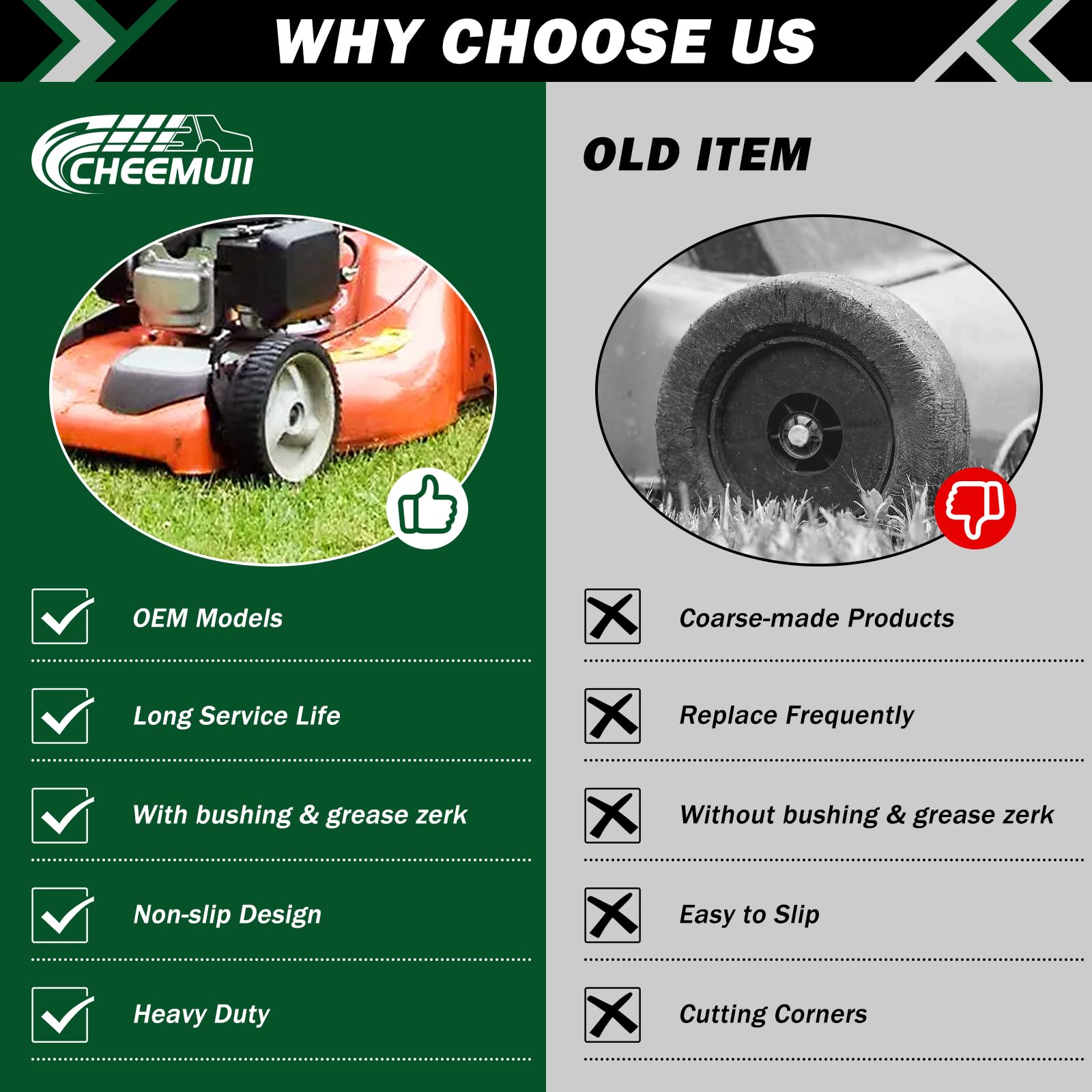 CheeMuii universal compatibility for Husqvarna Poulan Craftsman mowers